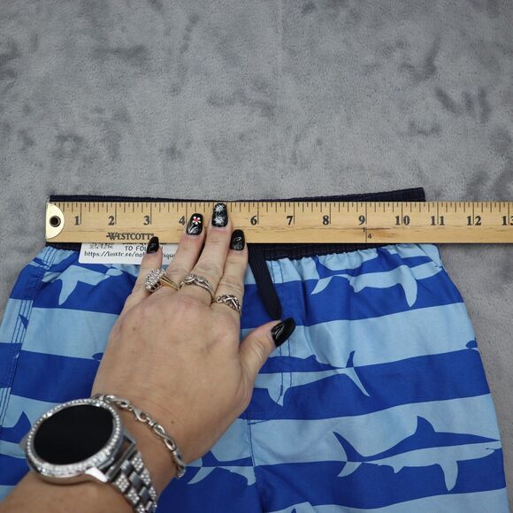 Gymboree Shorts Boys 6 Blue Dolphin Drawstring Stretchable Waist Bottoms - Picture 5 of 15